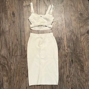 Sexy skirt and bralette set